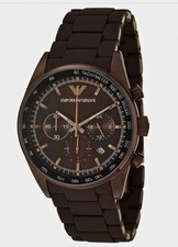 Emporio Armani Sportivo AR5982 43mm Quarzo Cronografo Data Tachimetro Marrone
