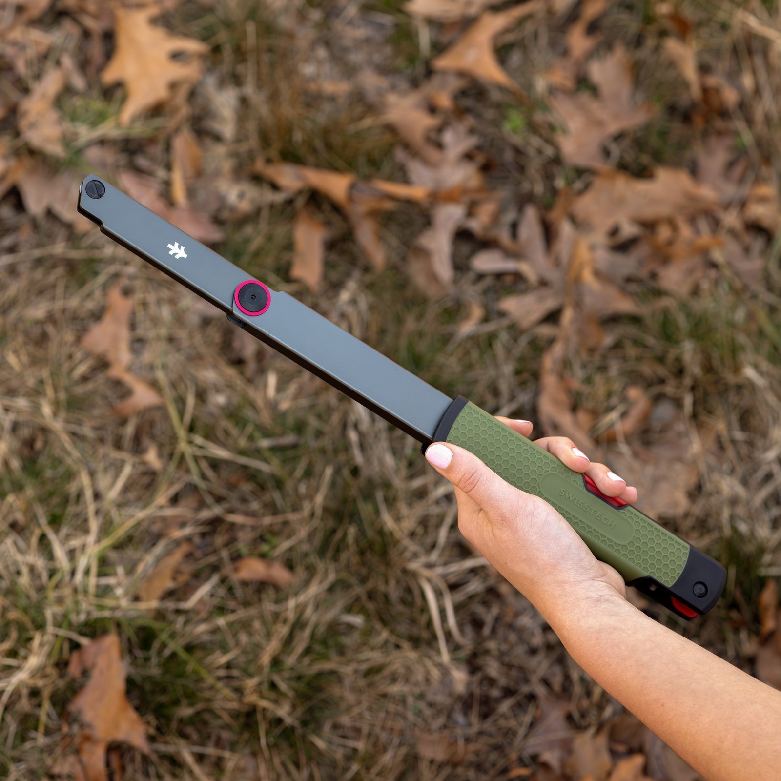 Swiss Tech Ändern Camp Folding Bow Saw, Lightweight, Packable,Non-slip handle 