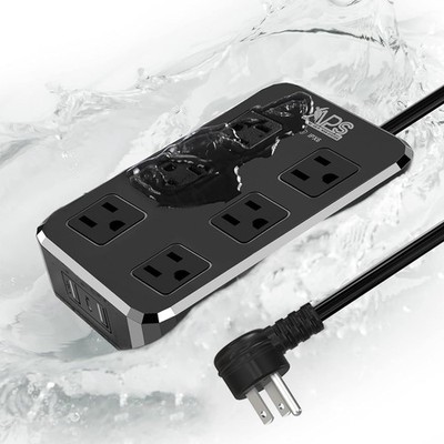IPX6 Outdoor Power Strip Weatherproof, Waterproof Surge Protector with 6 Wide...