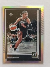 2025 Panini Donruss WNBA Basketball #82 A'Ja Wilson Holo Parallel Las Vegas Aces