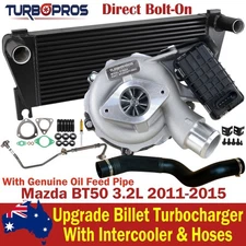 Billet Turbor&Intercooler+Hoses&Oil Feed Pipe For Mazda BT50 3.2L 2011-2015