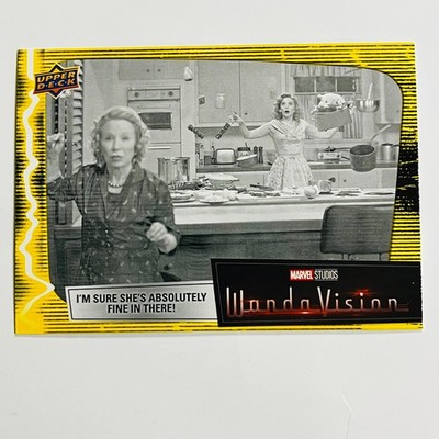 2022 Upper Deck WandaVision Yellow #7 I'm Sure She's Absolutely Fine in There