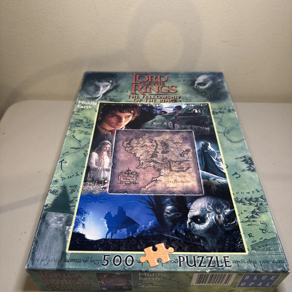 2 x Lord Of The Rings 500 Piece Jigsaw Puzzles - BLUE OPAL - Vintage - image 4 of 4