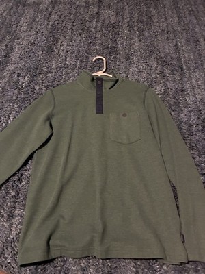 L.L.Bean Snap  Sweater Mock Neck Men's S Regular