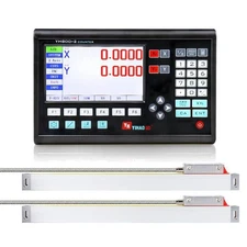 LCD Digital Readout DRO Linear Kit Glass Scales Encodor for 9x42 Bridgeport Mill