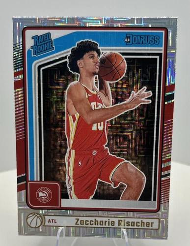 Zaccharie Risacher 2024-25 Donruss Choice Rated Rookie, Hawks Rookie Card #219