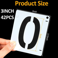 42 PCS Letter Stencils for Painting, Spray Paint Stencil