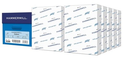 Hammermill Colored Paper, 20 lb Blue Paper, 8.5 x 11-10 Ream (5,000 Sheets)