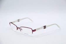 NEW VERA WANG V327 BU BURGUNDY WHITE AUTHENTIC FRAMES EYEGLASSES 50-17