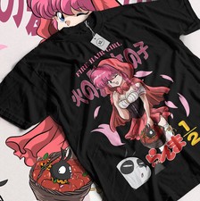Ranma 1/2 T-shirt Shampoo RumikoTakahashi Girl Kawaii Funny Anime Shirt Black