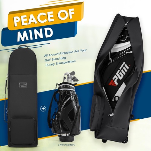 Golf Travel Covers for Airlines with Detachable Shoulder Straps, Foldable 900D.. - Picture 6 of 7