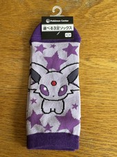 Pokemon Center Official Espeon Mascot trainer socks 23-25cm New Japan