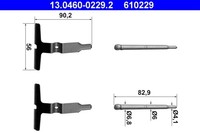 ATE ZubehöRsatz Scheibenbremsbelag 13.0460-0229.2 FüR Mercedes Klasse SLK R171