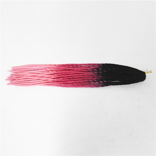 20" Ombre Faux Locs Crochet Braids Pre-looped Locs Twist Braids Hair Extensions - Picture 9 of 12