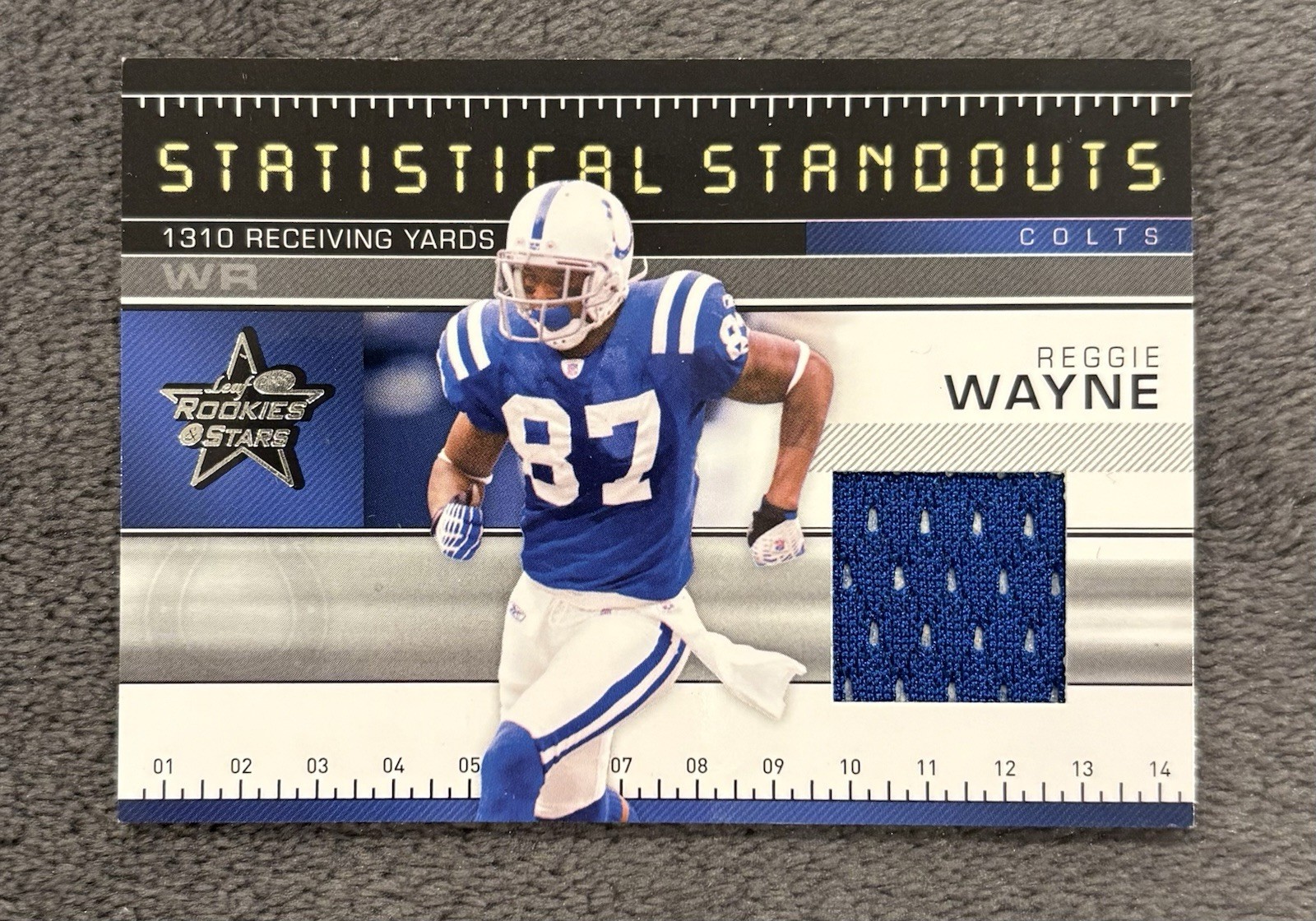 2007 Rookies & Stars Statistical Standouts Jersey Relic /250 Reggie Wayne