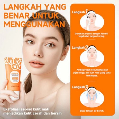 GMEELAN Orange Exfoliating Whitening Gel Removes Dead Skin Cells 50g - Picture 4 of 7