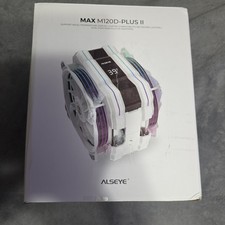 ALSEYE M120D-PLUS II CPU Fan Heatsink, White, 120mm, Multicolor, LGA/AM4/AM5