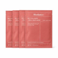Biodance Bio Collagen Real Deep Mask x4 Sheet Face Masks Hydrating Firming 34g