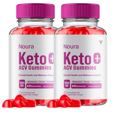 2 PACK Noura Keto Apple ACV Gummies Metabolism Support 60 Gummies EXP 05/26