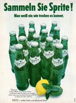 3w24763/ Alte Reklame aus 1970   Sprite