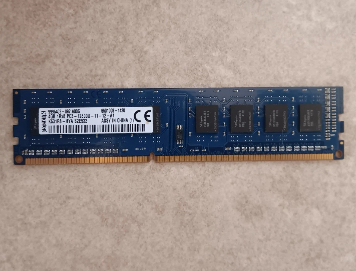 Kingston DDR3 SDRAM 4 GB Total Capacity Memory (RAM) for sale | eBay