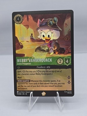 Webby Vanderquack - Junior Prospector 93/204 Whispers in the Well Cold Foil