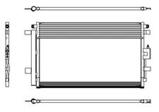 Aluminum Front A/C Condenser  Direct Fit