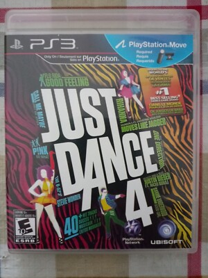 JUST DANCE 4 PS3 PLAYSTATION 3 COMPLETE