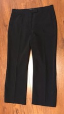 PRADA Womens Dress Pant Size 46 Black Polyester