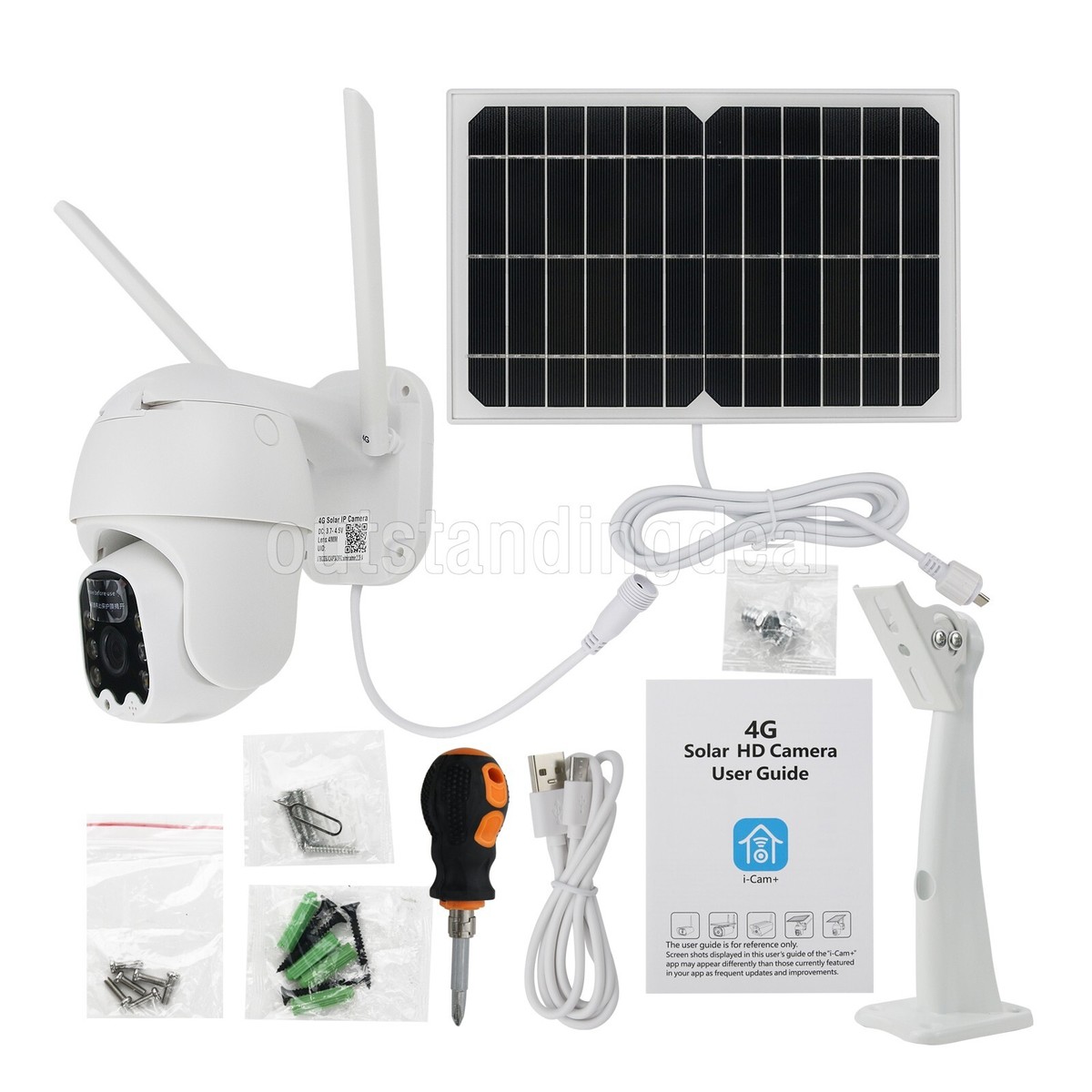 Q5-4G Solar Camera Security Camera PTZ Camera Remote Monitoring