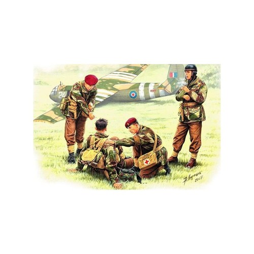 Master Box MB3534 Paracaidistas Británicos, Segunda Guerra Mundial Aterrizaje Rígido Kit Modelo Escala 1/35 - Imagen 3 de 14