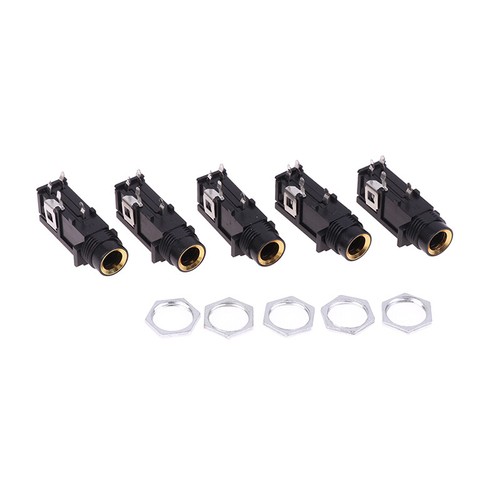 5PCS Audio Straight jack Connector Jack Stereo Dual Channel Microphone Socke _xa - Photo 10/12