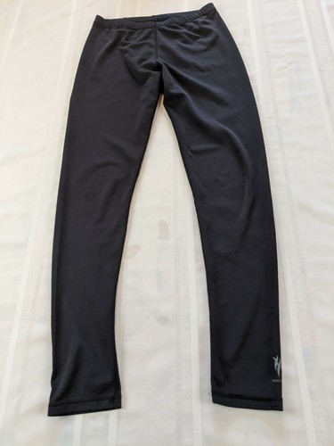 HOT CHILLYS Elastic Waist Black Activewear Compression Leggings Women's M (8-10) - Picture 2 of 9