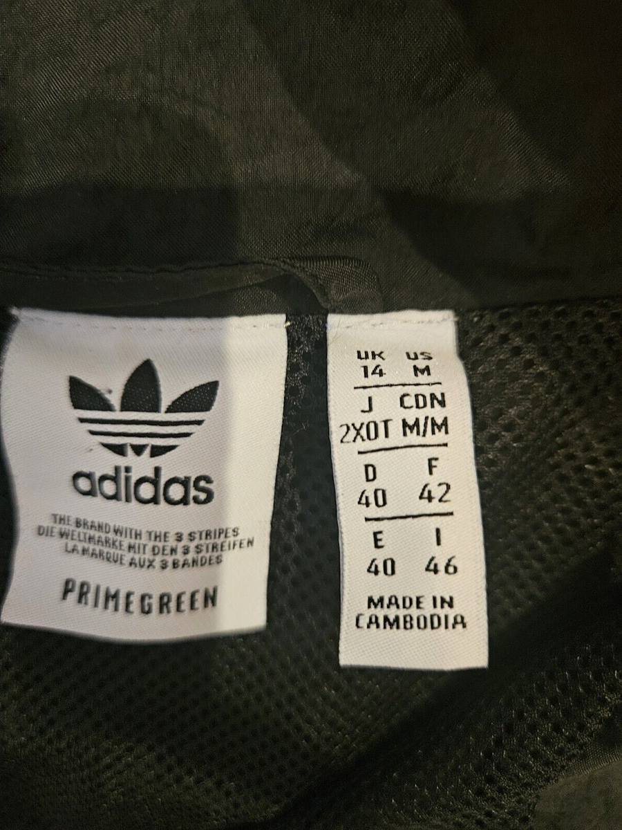 2020 ADIDAS Adicolor Tricolor Primegreen Black Track Jacket 2020 ADIDAS Adicolor Tricolor Primegreen Black Track Jacket