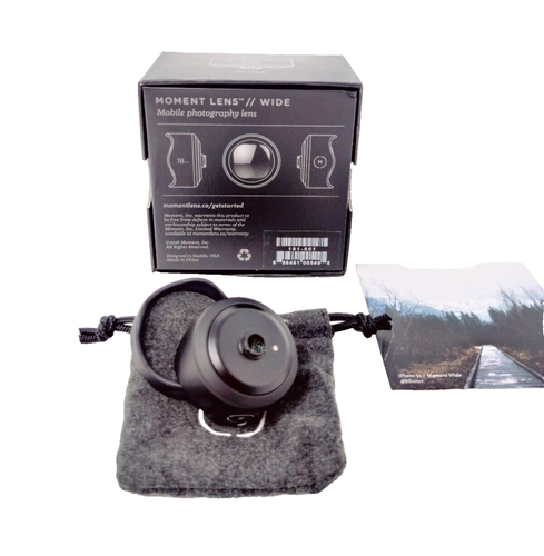 Moment Wide Angle 18mm Mobile Lens V1 O-Series U-101-001 Apple Smartphone 18 - Picture 3 of 4