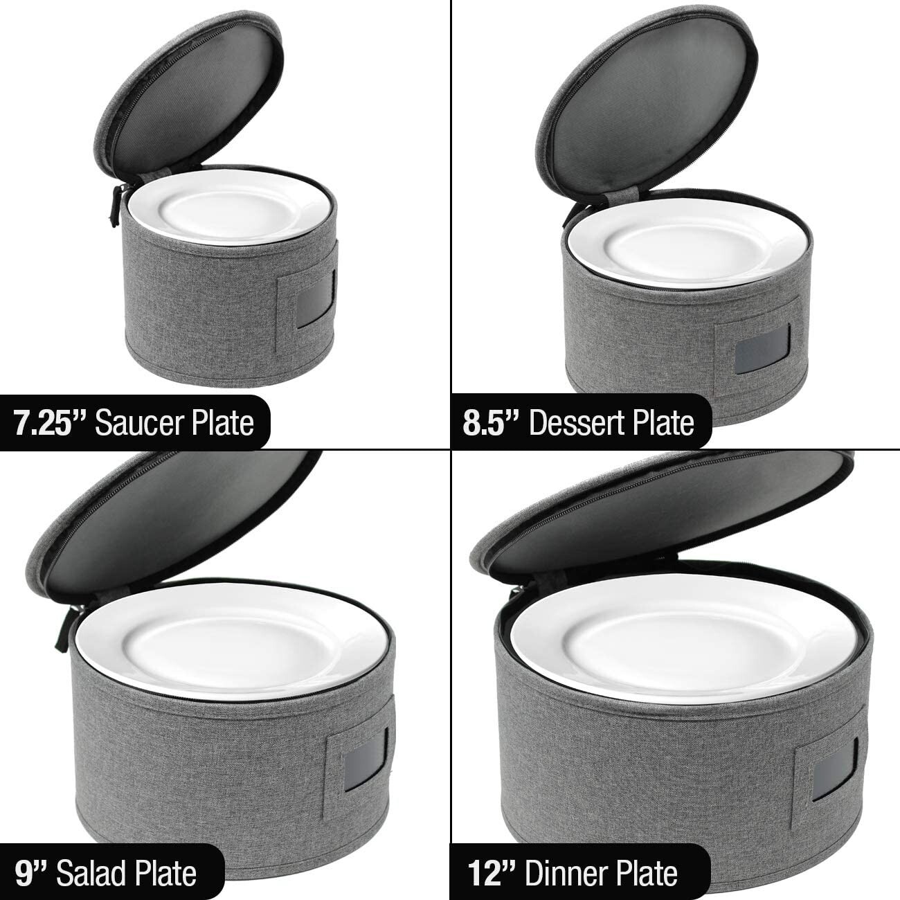 Sorbus Dinnerware Storage Container Set (4 Pc)