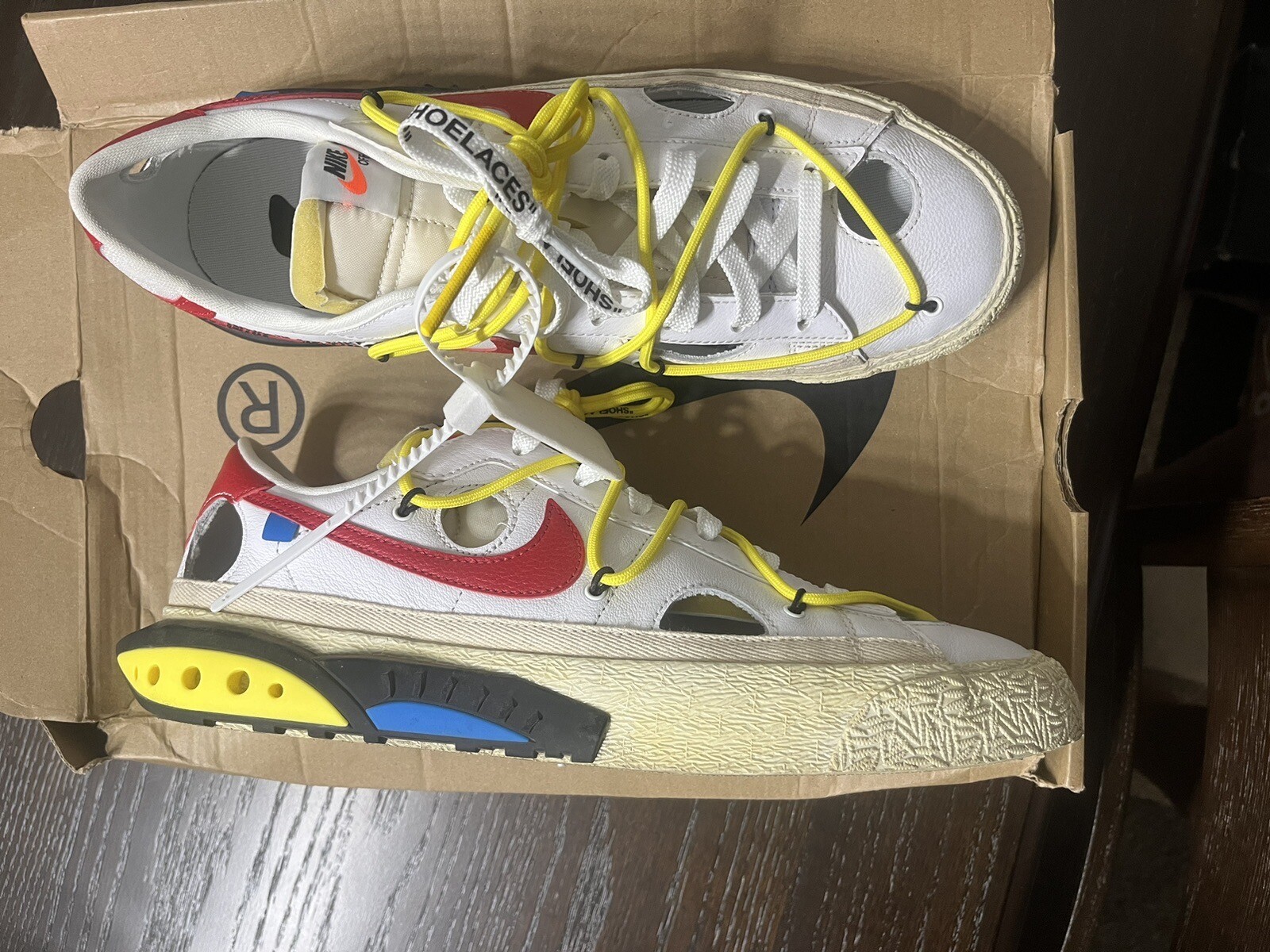 OFF WHITE X NIKE Taglia 12 Nike blazer bianco basso x bianco sporco 2022 DH7863 100