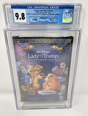 Lady and the Tramp: CGC Graded 9.8 (DVD, 1955, NEW) Disney Platinum 2006 Release