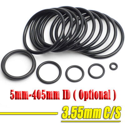 3.55mm Cross Section Nitrile Rubber O Ring Seal 5mm-405mm ID NBR Oil Resistant
