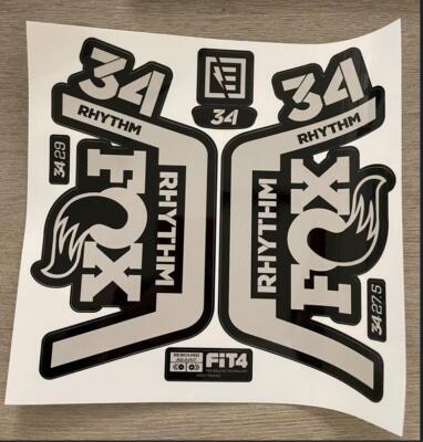 パーツ FOX 34 RHYTHM 2019 2019 FOX 34 RHYTHM Fork Sticker MTB Mountain Bike Bicycle