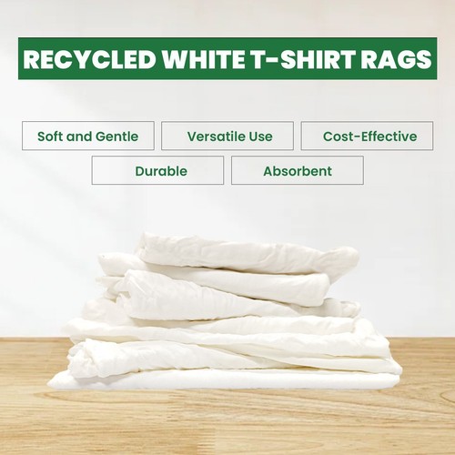 Weißes T-Shirt Strick Wischen Putzlappen Großpackung Komprimierte Box Mehrzweck - Bild 48 von 85