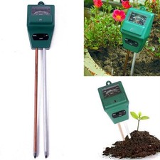 Probador de pH de flores de plantas de jardín 3 en 1 medidor de sensor de prueba de luz de agua de suelo
