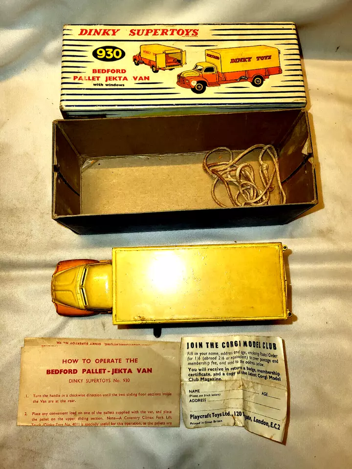 Furgone Jecta Bedford Vintage Dinky Supertoys 930 Inghilterra Meccano 1950 - Immagine 4 di 4