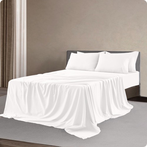 1800 Series 6 Piece Bed Sheet Set Soft Deep Pocket Twin King Queen Full Sheets - Picture 109 of 220