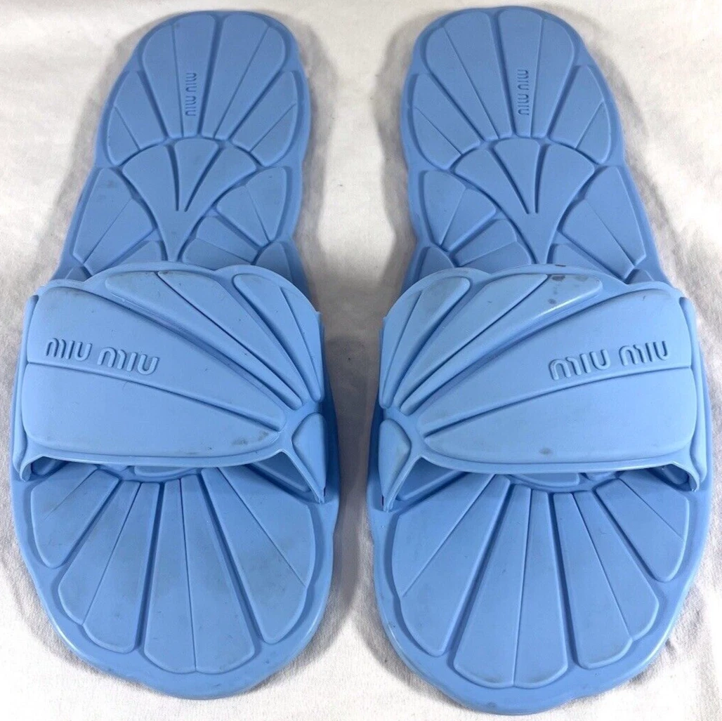 Miu miu slippers hotsell