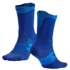 NIKE ELITE VERSATILITY Crew Basketball Socks Royal Blue SX5369 Men's Medium 6 -8