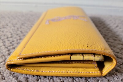 AUTH YVES SAINT LAURENT YSL LEATHER BI-FOLD LONG WALLET BOX