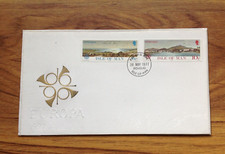 Isle of Man Europa Landscapes  1977  First day Cover , Douglas  pmk