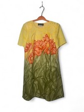 VINTAGE Donna Morgan Women 14 Petite Lined Short Sleeve Shoulder Closure Dress