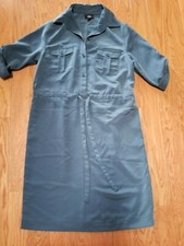 MOSSIMO TARGET TEAL SHIRT DRESS WITH ROLL TAB SLEEVES SIZE XS 